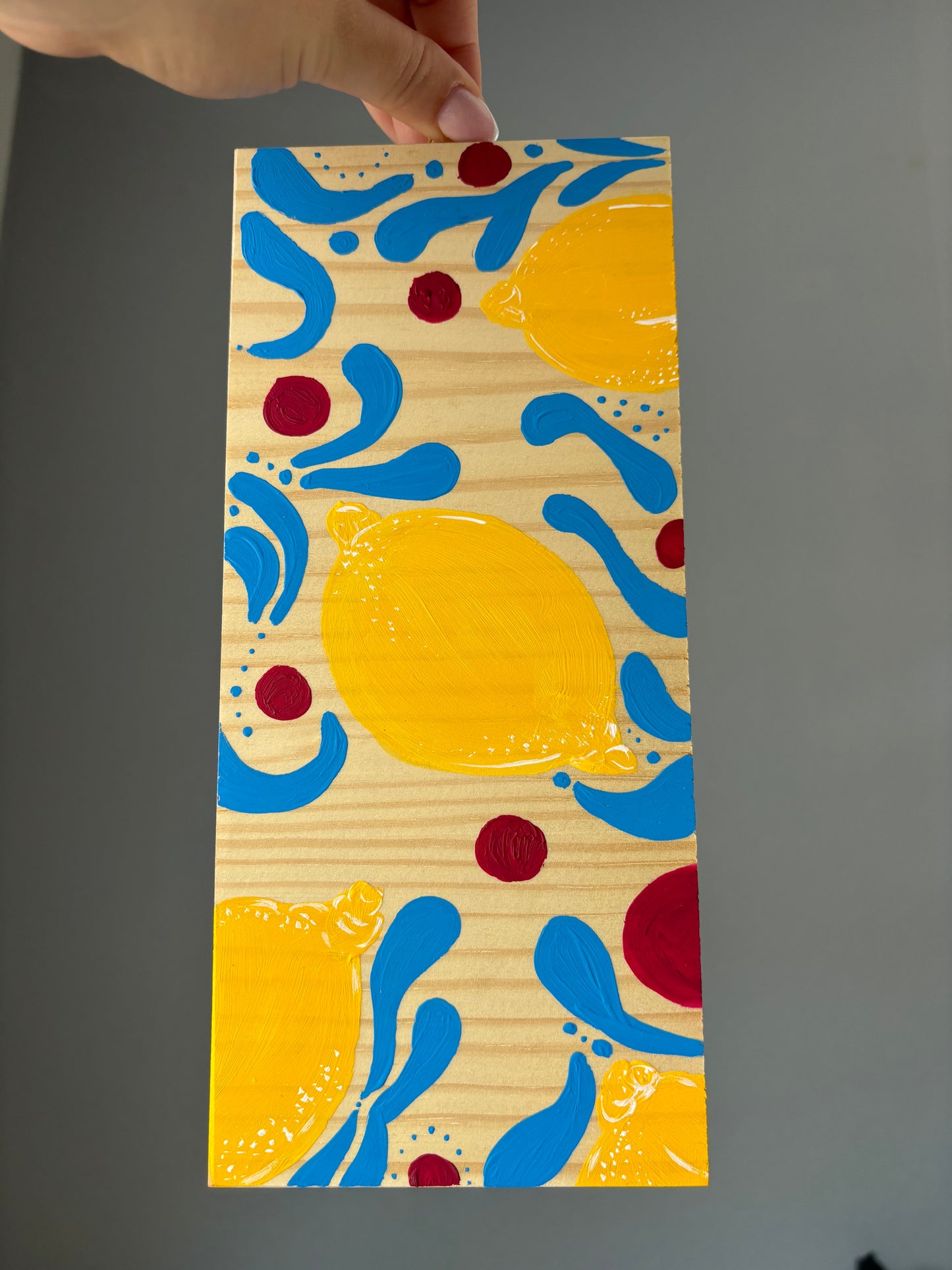 Stimmungsvolles Zitronen Wandbild