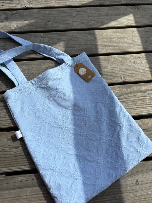 Hellblaue Tasche