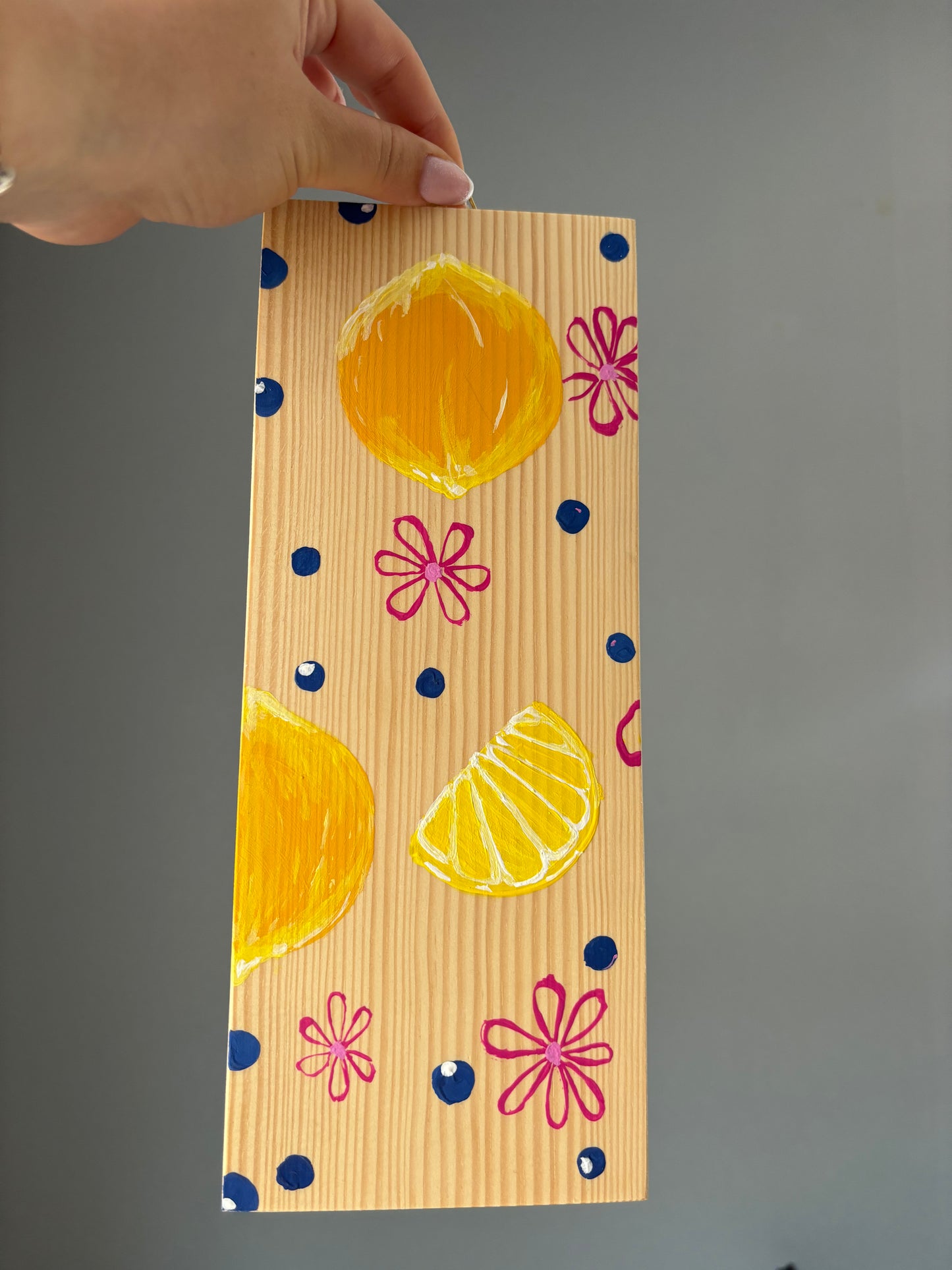 Zitronen Wandbild