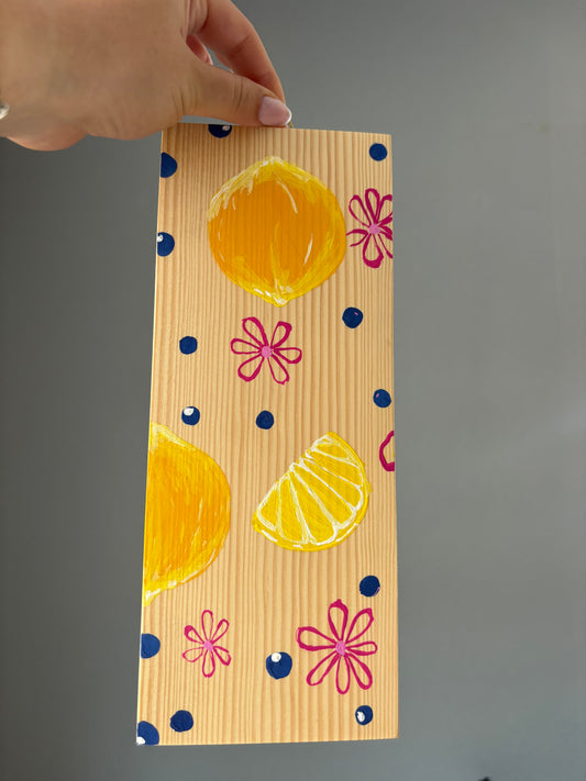 Zitronen Wandbild