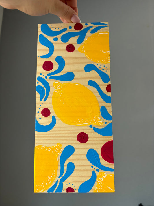Stimmungsvolles Zitronen Wandbild