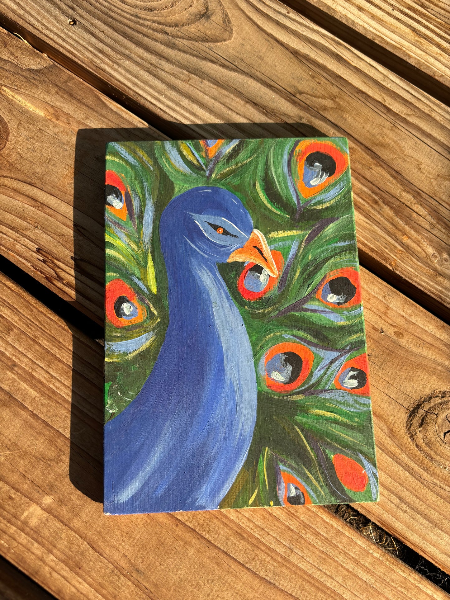Wandbild: Pfau