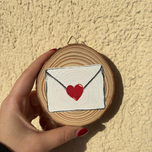 Holzbild mit Postkartenmotiv