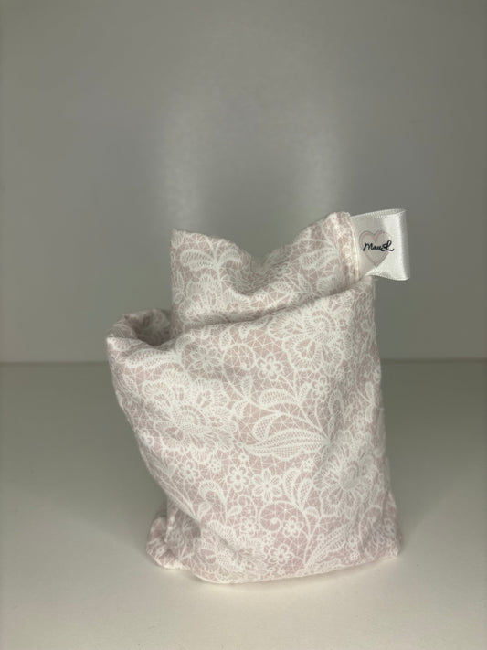 Langes Kirschkern-Kissen Beige