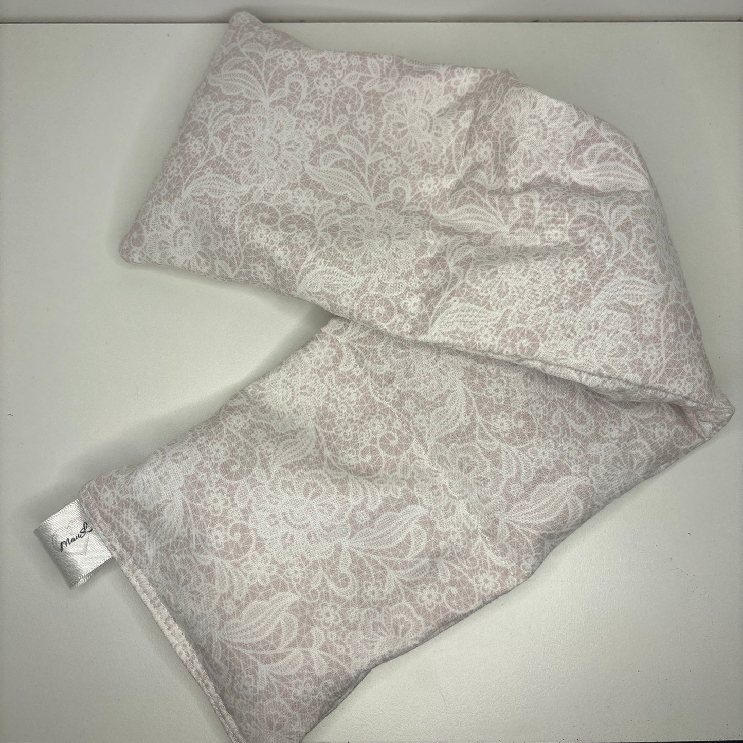 Langes Kirschkern-Kissen Beige